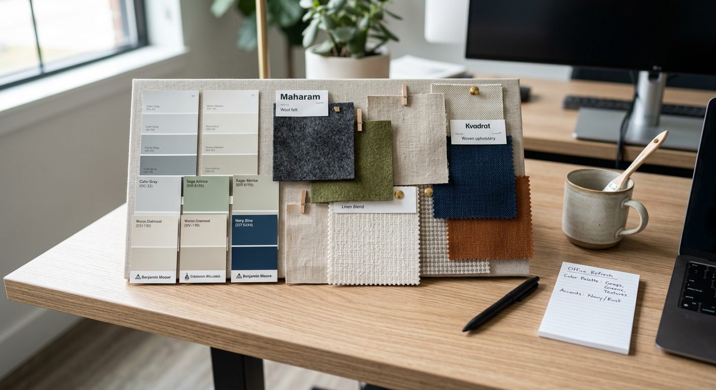 Kontorets farvepalette – farver der motiverer og inspirerer